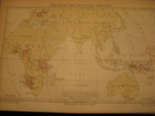 Karte von 1897 Europa Kolonien
