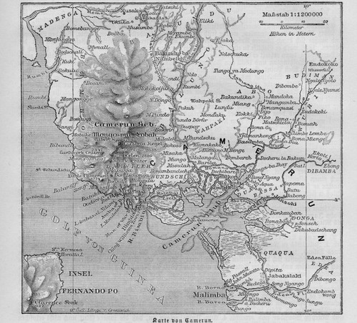Kamerun original karte - kamerun, +original