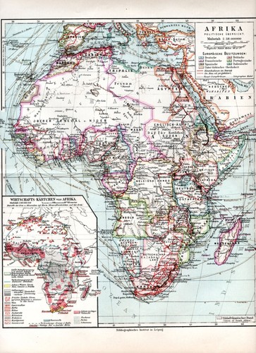 Afrika historische landkarte - afrika, +historische
