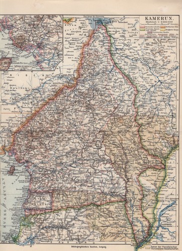 Kamerun deutsche kolonien - kamerun, alte