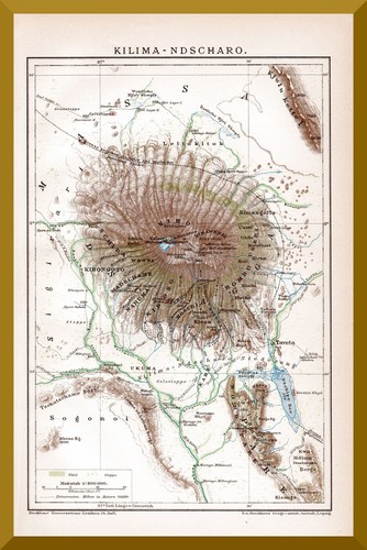 Kilimandscharo landkarte von - kilimandscharo,