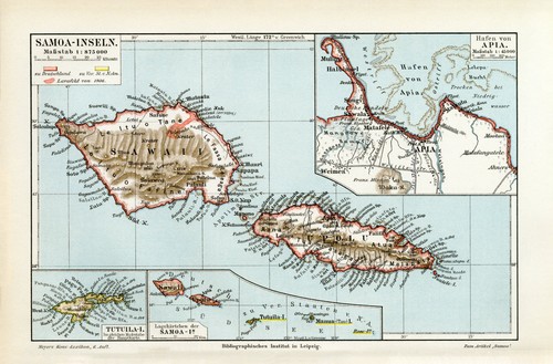 Samoa inseln historische - samoa,