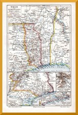 Togo +Historische Landkarte