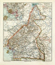 Kamerun historische Landkarte