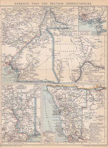 Deutsche kolonien togo - kolonien, kamerun
